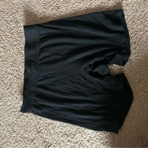 Worn once. SKIMS Black boxer shorts